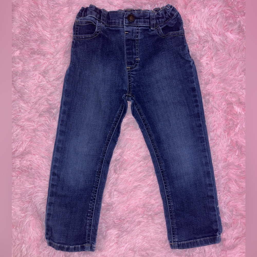 Kids Elastic Waist Denim Jeans - Size 5T